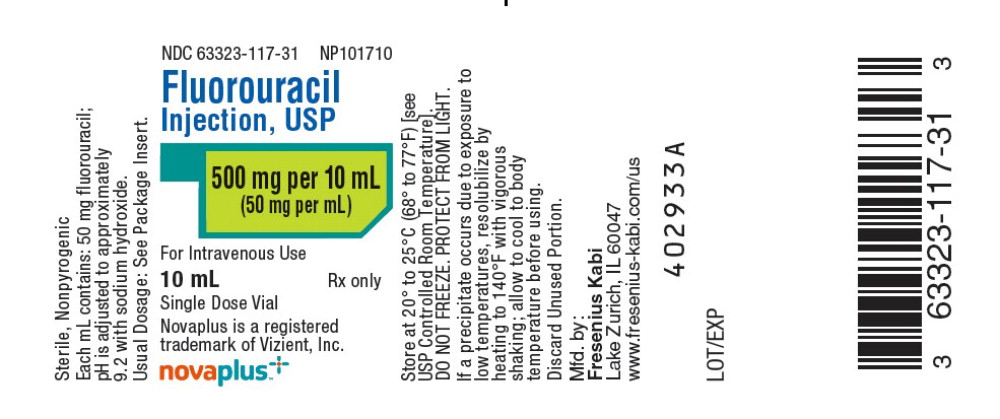 PACKAGE LABEL - PRINCIPAL DISPLAY - Fluorouracil 10 mL Single Dose Vial Label
