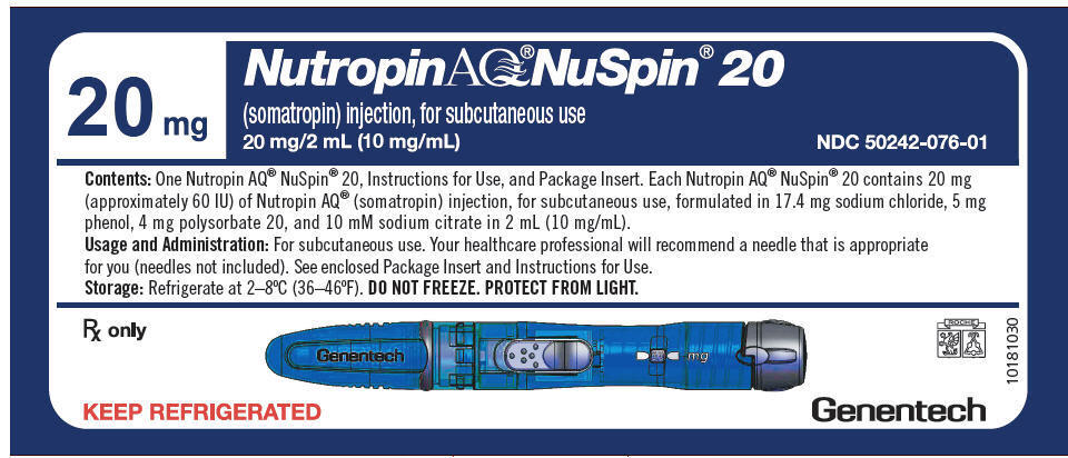 PRINCIPAL DISPLAY PANEL - 20 mg NuSpin IFU