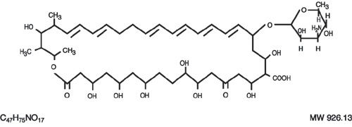 This is an image of the structural formula for nystatin.