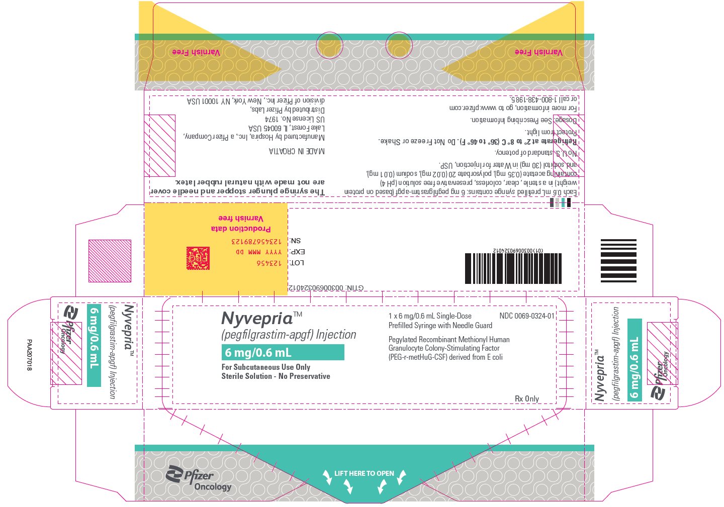 PRINCIPAL DISPLAY PANEL - 6 mg/0.6 mL Syringe Carton - PAA185777