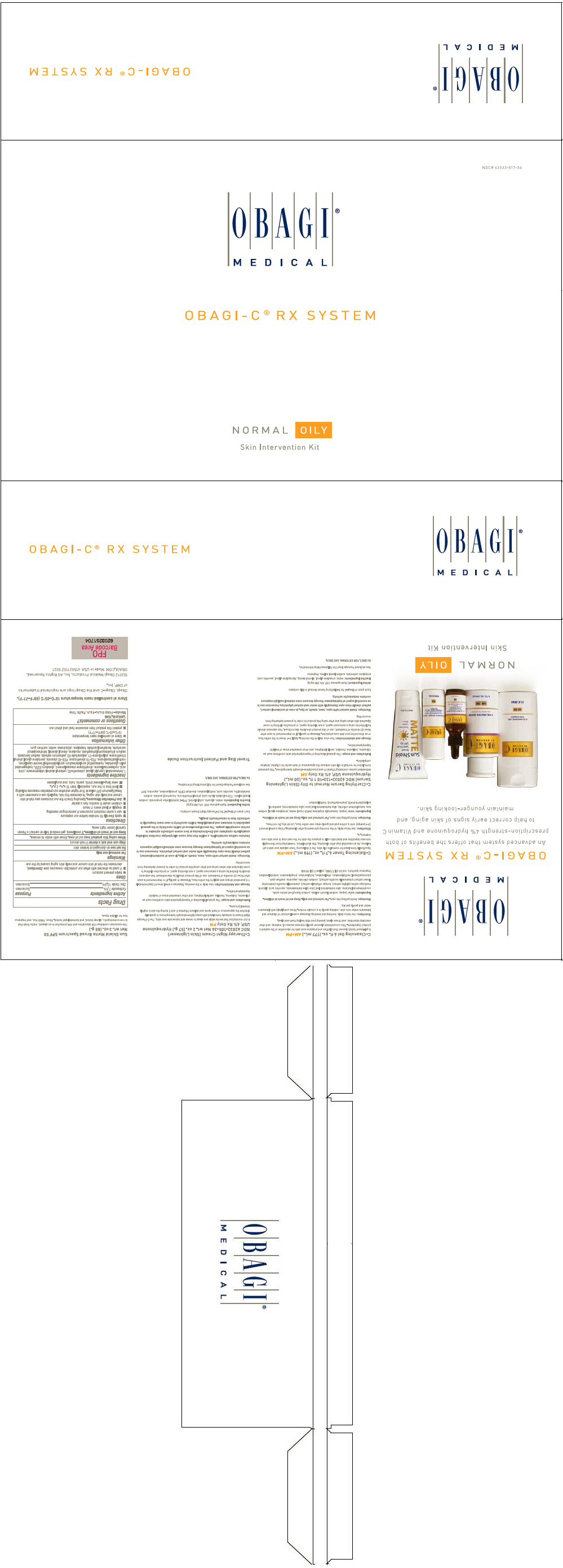 Obagi-c Rx System Normal-oily Skin Intervention | Hydroquinone, Octinoxate And Zinc Oxide Kit while Breastfeeding