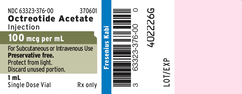 PACKAGE LABEL - PRINCIPAL DISPLAY - Octreotide 100 mcg Single Dose Vial Label

