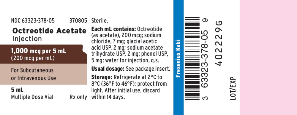 PACKAGE LABEL - PRINCIPAL DISPLAY - Octreotide 1,000 mcg Multiple Dose Vial Label
