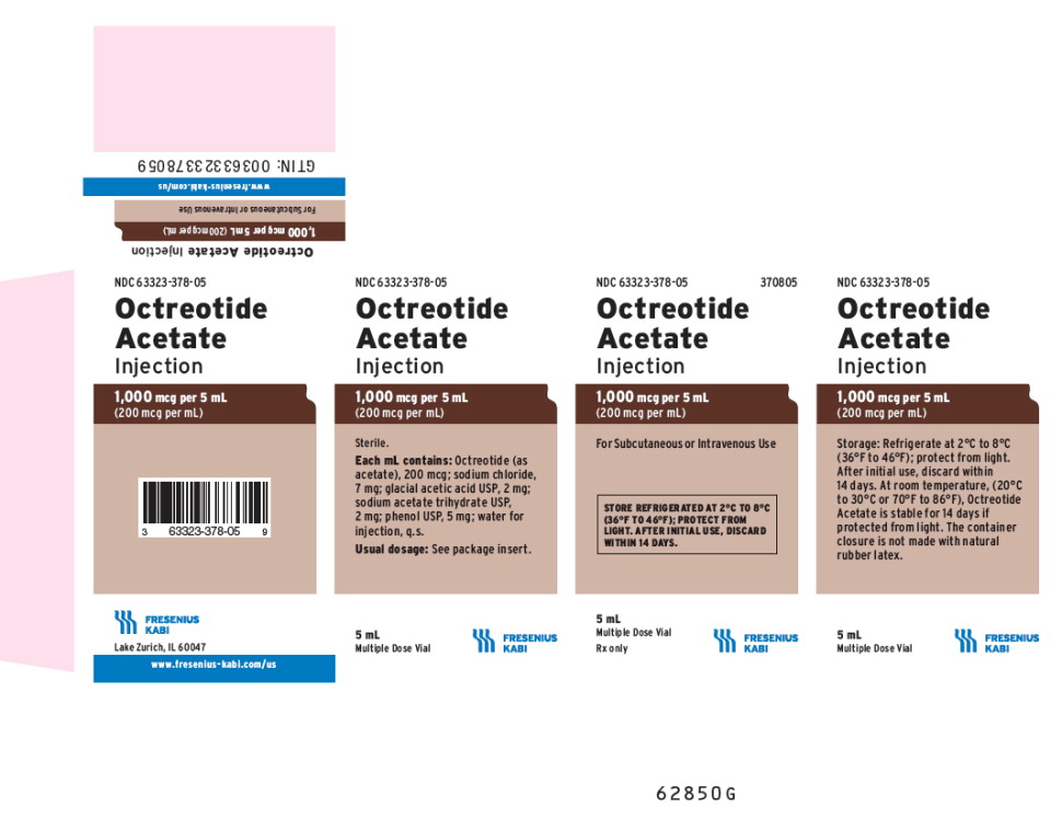 PACKAGE LABEL - PRINCIPAL DISPLAY - Octreotide 1,000 mcg Multiple Dose Vial Carton Panel
