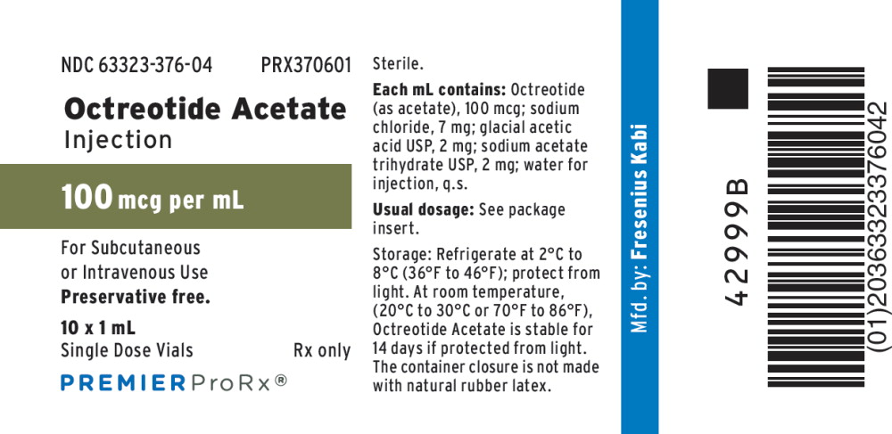 PACKAGE LABEL - PRINCIPAL DISPLAY - Octreotide 1 mL Single Dose Vial Tray Label

