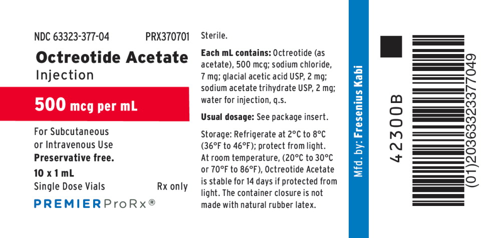 PACKAGE LABEL - PRINCIPAL DISPLAY - Octreotide 1 mL Single Dose Vial Tray Label
