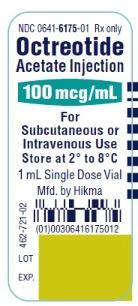 Rx Item-Octreotide Acetate Gen Sandostatin 100MCG-ML 10X1 ML SDV -Keep Refrigerated - by Hikma Pharma USA 