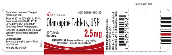 Olanzapine Tablets, USP 2.5mg