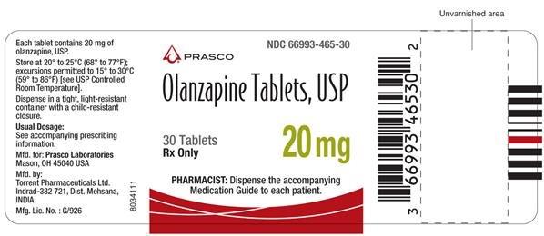 Olanzapine Tablets, USP 20 mg