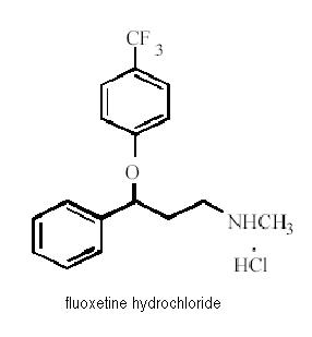 fluoxetine hydrochloride structural formula