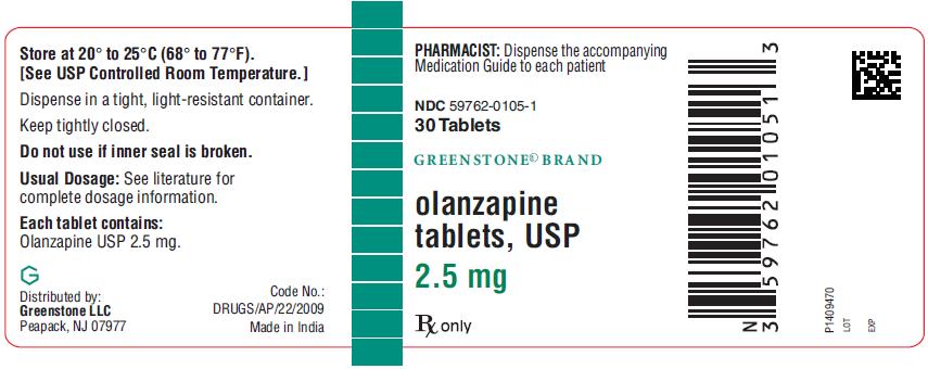 PACKAGE LABEL-PRINCIPAL DISPLAY PANEL - 2.5 mg (30 Tablet Bottle)