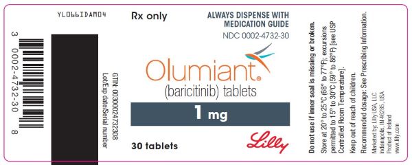 PACKAGE LABEL – OLUMIANT 1 mg 30ct Bottle
