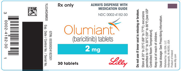 PACKAGE LABEL – OLUMIANT 2 mg 30ct Bottle
