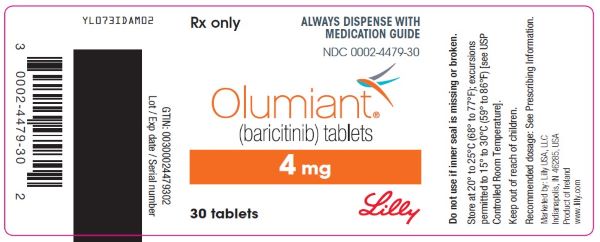 PACKAGE LABEL – OLUMIANT 4 mg 30ct Bottle
