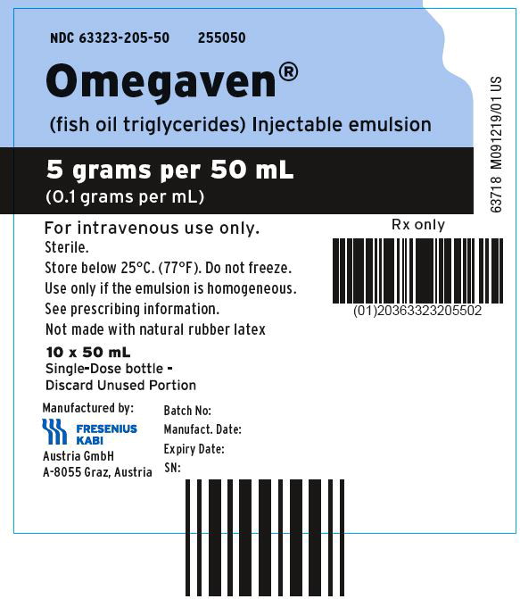PACKAGE LABEL- PRINCIPAL DISPLAY – Omegaven 50 mL Vial Carton Label
