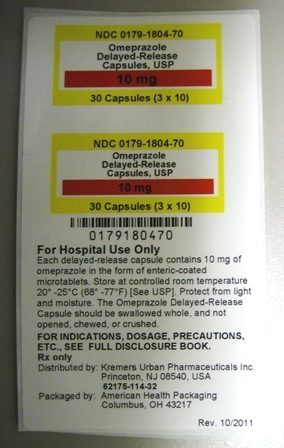 Principal Display Panel - 10 mg Label