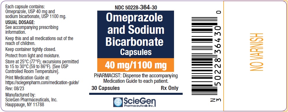 Omeprazole and Sodium Bicarbonate Capsules 40 mg/1100 mg-30 Capsules Label