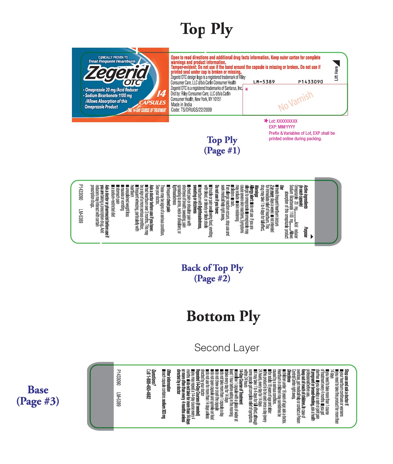 PACKAGE LABEL-PRINCIPAL DISPLAY PANEL - 20 mg/1100 mg (14 Capsules Container Label)