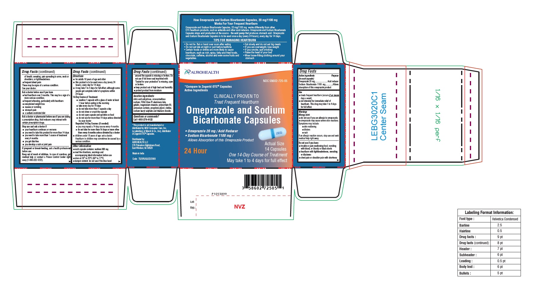 PACKAGE LABEL-PRINCIPAL DISPLAY PANEL - 20 mg/1100 mg (14 Capsules Container Carton Label)