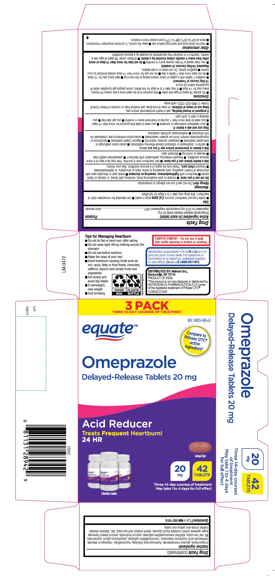 PACKAGE LABEL-PRINCIPAL DISPLAY PANEL - 20 mg Blister Carton Label