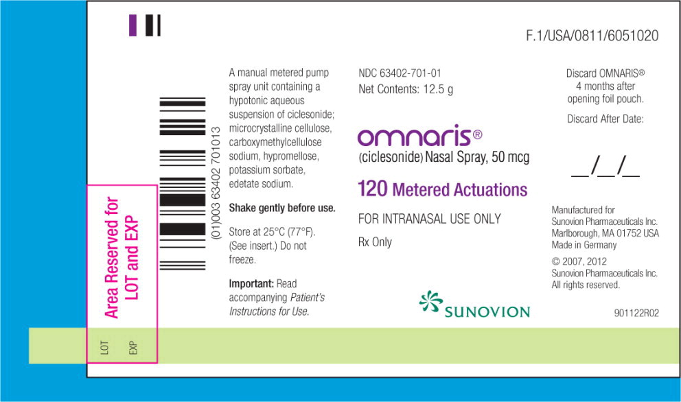 PACKAGE LABEL – PRINCIPAL DISPLAY PANEL – 120 ACTUATIONS LABEL
