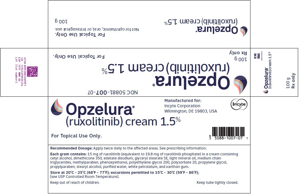 OPZELURA (ruxolitinib) cream 1.5% - 100 g Carton Label