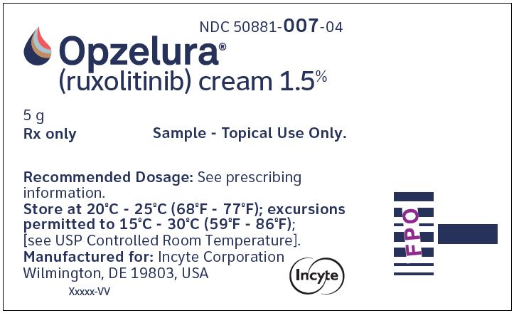 OPZELURA (ruxolitinib) cream 1.5% Sample - 5 g Tube Label