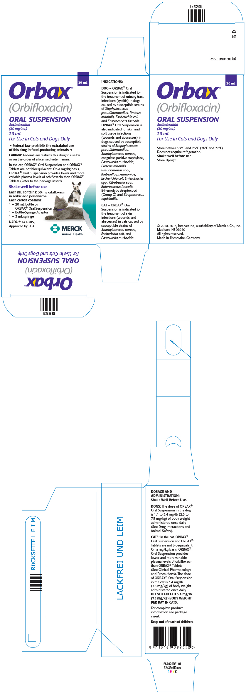 PRINCIPAL DISPLAY PANEL - 20 mL Bottle Carton
