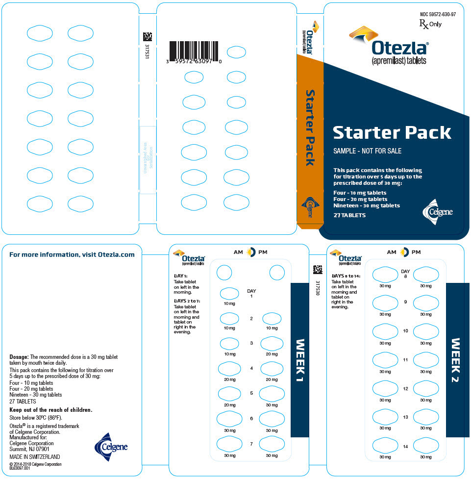 PRINCIPAL DISPLAY PANEL - 27 Tablet Sample Starter Pack Wallet - NDC: 59572-630-97