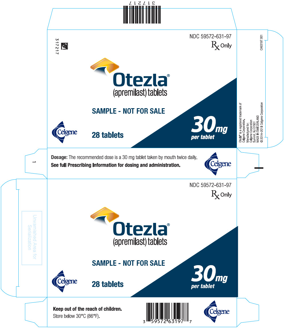 PRINCIPAL DISPLAY PANEL - 30 mg Tablet Sample Bridge Pack Carton - NDC: 59572-631-97