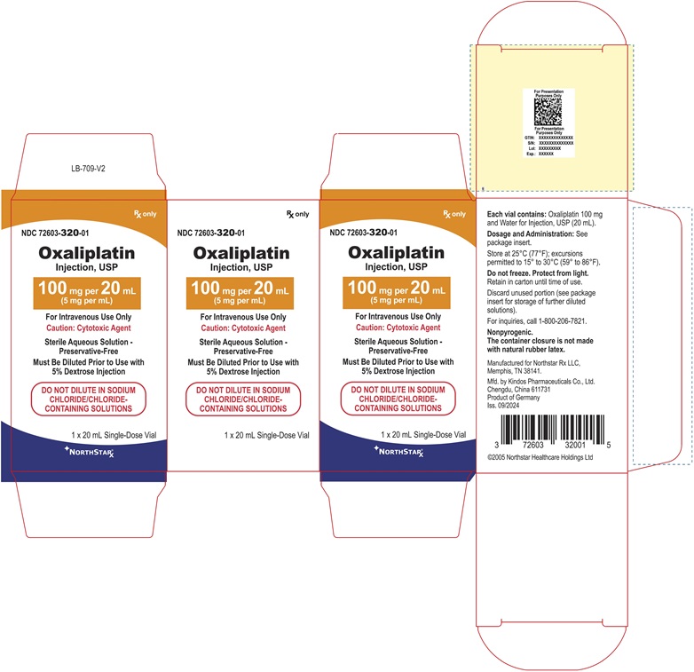 PRINCIPAL DISPLAY PANEL – Oxaliplatin Injection, USP 100 mg Carton