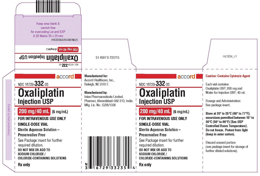 oxaliplatin Injection, USP 200 mg/40 mL (5 mg/mL)-single-dose vial-Carton