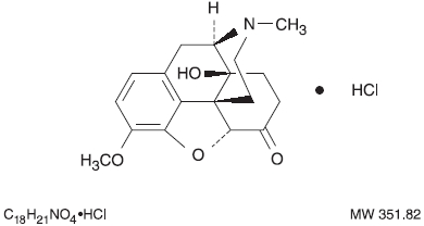 This is an image of the structural formula of oxycodone.