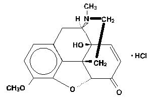 Oxycodone Hydrochloride Structure