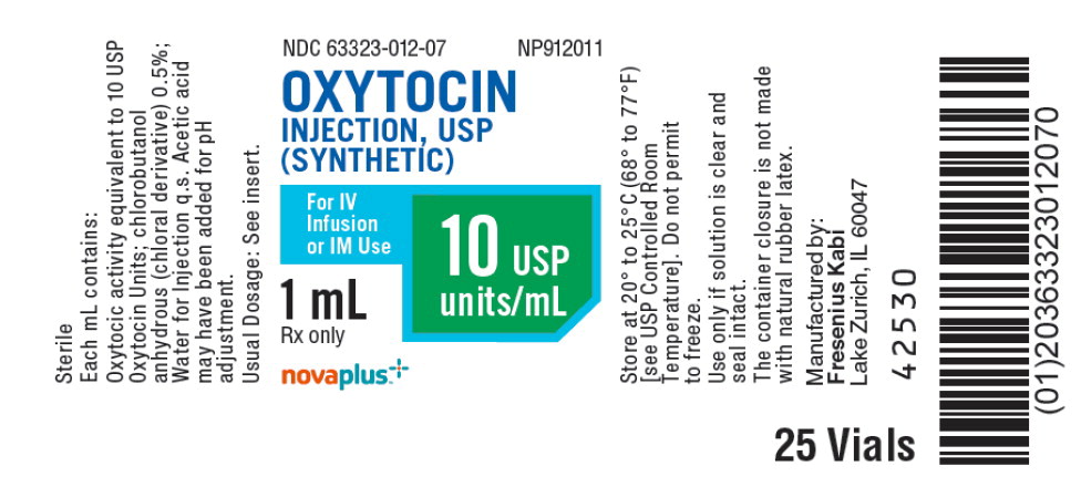 PACKAGE LABEL - PRINCIPAL DISPLAY - Oxytocin 1 mL Vial Tray Label
