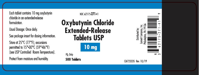 Oxybutynin Chloride Extended Release Tablets 10 mg 500ct BL CIA72332G Rev. 10/19