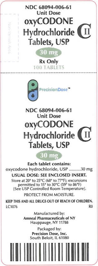 PRINCIPAL DISPLAY PANEL - 30 mg Tablet Blister Pack Carton Label