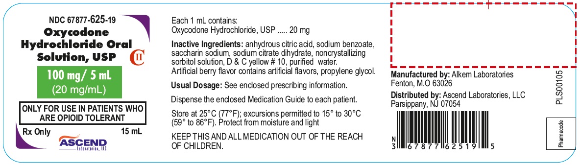 Oxycodone 15 mL Container Label