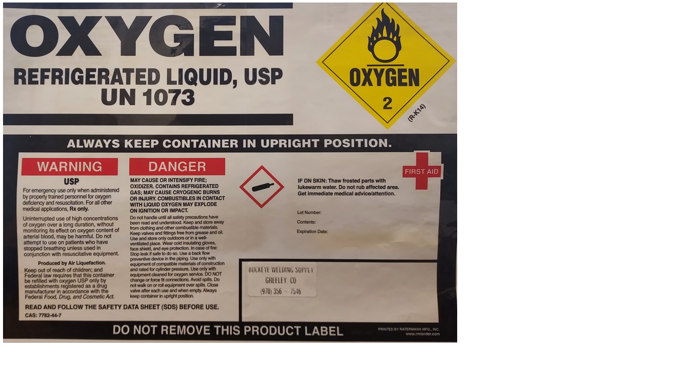 oxygen refrigerated liquid