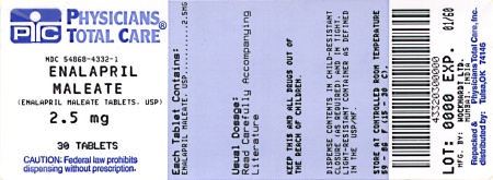 image of 2.5 mg package label