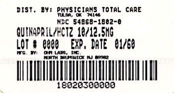 image of 10/12.5 mg package label