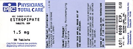 image of 1.5 mg package label