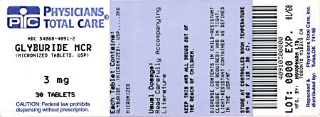 Image of 3 mg Label