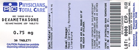 image of 0.75 mg package label