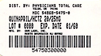 image of 20/25 mg package label