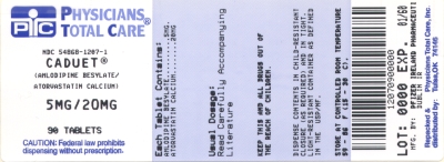 image of 5/20 mg package label