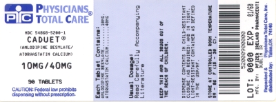 image of 10/40 mg package label