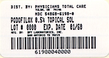Podofilox Topical Solution 3.5 mL carton