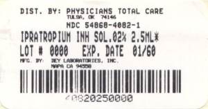 image of package label