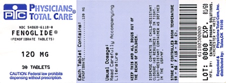 image of 120 mg package label